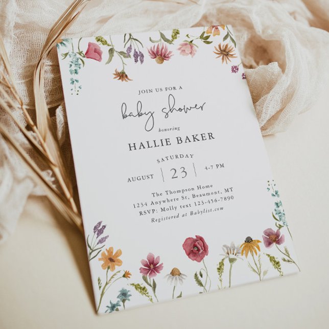 Wildflower Baby Shower Invitation  (Creator Uploaded)