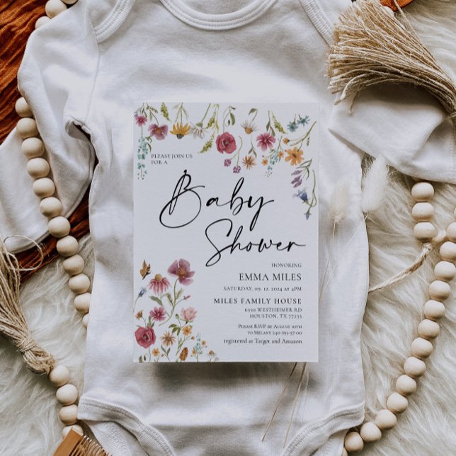 Wildflower Baby Shower Invitation (Creator Uploaded)