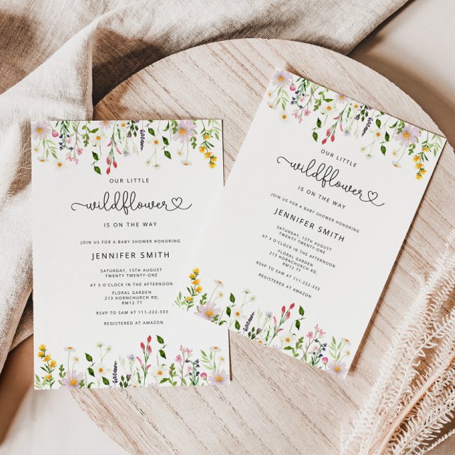 Wildflower baby shower invitation (Creator Uploaded)
