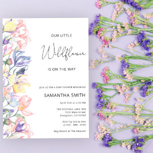 Wildflower Baby Shower Invitation