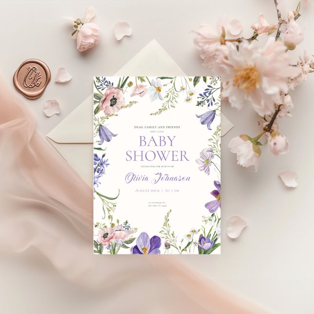 Wildflower Baby Shower Invitation (Creator Uploaded)
