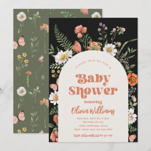 Wildflower Baby Shower Invitation   Wild Baby