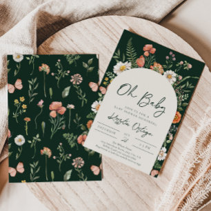 Wildflower Baby Shower Invitations   Wildflower