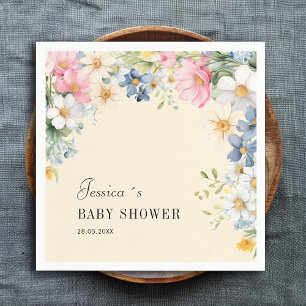 Wildflower, Baby Shower Napkins