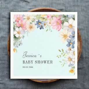 Wildflower, Baby Shower Napkins