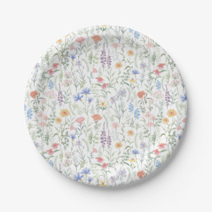Wildflower Baby Shower Napkins Paper Plate