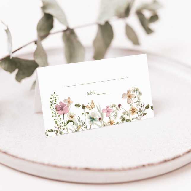 Wildflower Baby Shower Place Card (Creator Uploaded)