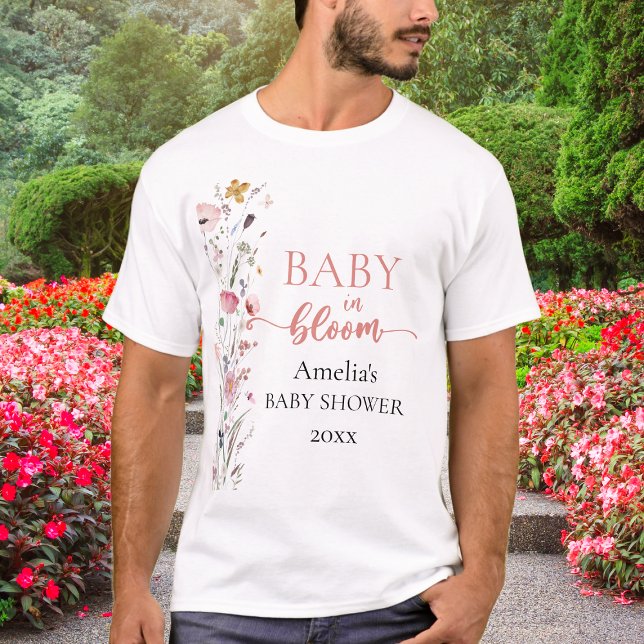 Wildflower Baby Shower T-Shirt (Creator Uploaded)