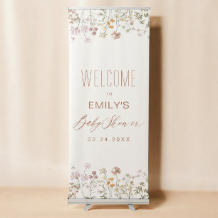 Wildflower Baby Shower Welcome Sign In Bloom