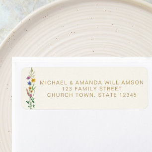 Wildflower Baptism Return Address 