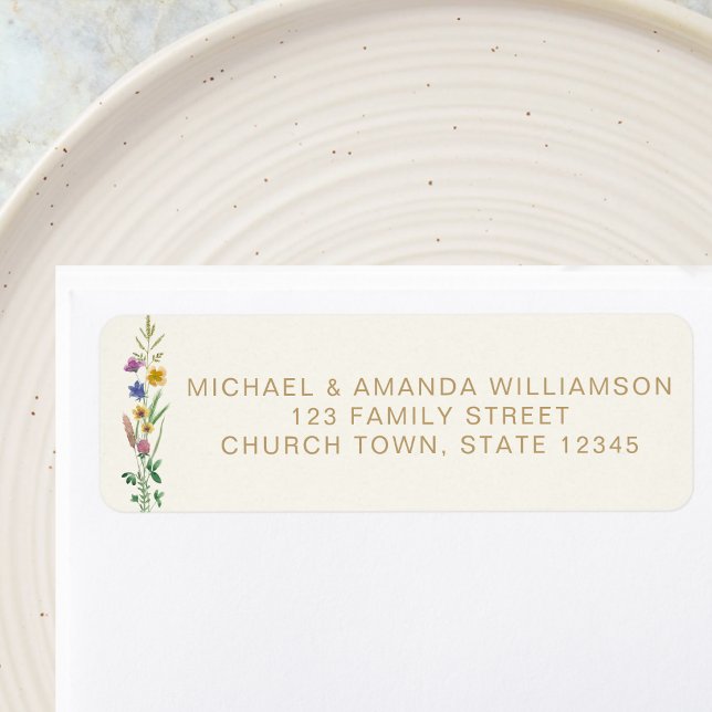 Wildflower Baptism Return Address  (Creator Uploaded)
