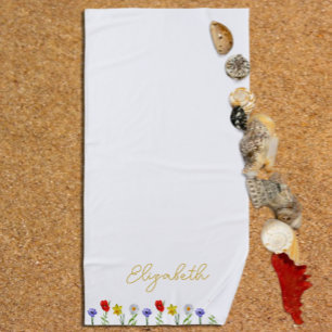 Wildflower Beach Towel