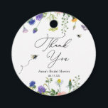 Wildflower Bee Bridal Shower Gift Tags<br><div class="desc">Bee themed favour tag,  perfect for a bridal shower,  baby shower or just to say thank you. Customise with name,  event date or custom text.</div>
