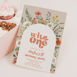 Wildflower Birthday Invitation | Wildflower First<br><div class="desc">Wildflower First Birthday Invitation.
Ready to be personalised by you!</div>