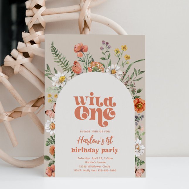 Wildflower Birthday Invitation | Wildflower First (Creator Uploaded)