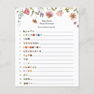 Wildflower Bloom Baby Books Emoji Game