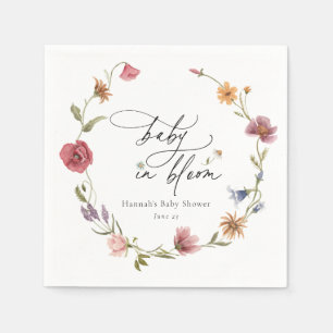 Wildflower Bloom Baby Shower Napkins