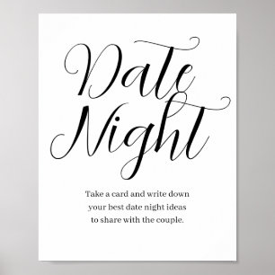 Wildflower Bloom Date Night Idea Sign  Date Night