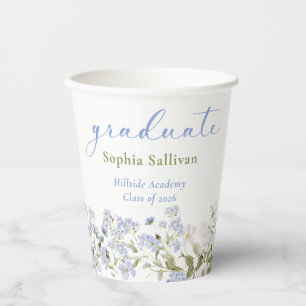 Wildflower Bloom Graduation Party Paper Cups