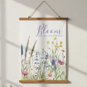 Wildflower Bloom Quote – Inspiring Wall Art Gift