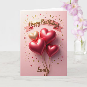 Wildflower Blooming Delicate Floral Birthday Card