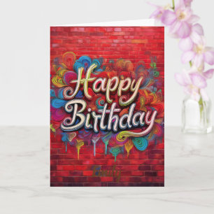 Wildflower Blooming Delicate Floral Birthday Card 