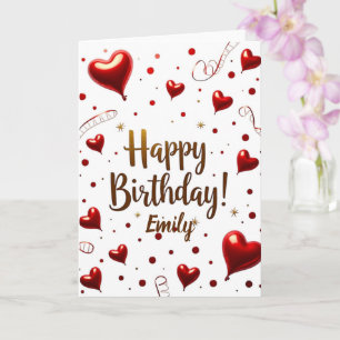 Wildflower Blooming Delicate Floral Birthday Card