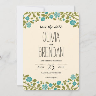 Wildflower Blossoms Save the Date