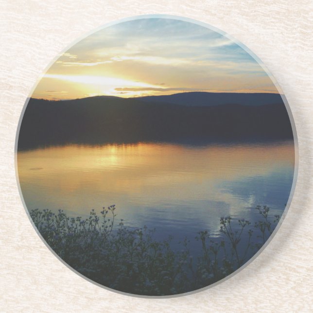 Wildflower, Blue sunset Coaster (Front)