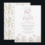 Wildflower Blush Pink 60th Birthday Party Elegant Invitation<br><div class="desc">Introducing our Wildflower Blush Pink 60th Birthday Party Elegant Invitation, a celebration of natural beauty and timeless elegance. Adorned with delicate blush pink wildflowers, this invitation exudes charm and sophistication, setting the perfect tone for a memorable milestone celebration. Meticulously crafted, it extends a warm invitation to loved ones to join...</div>