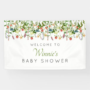 Wildflower Boho Baby Shower Banner