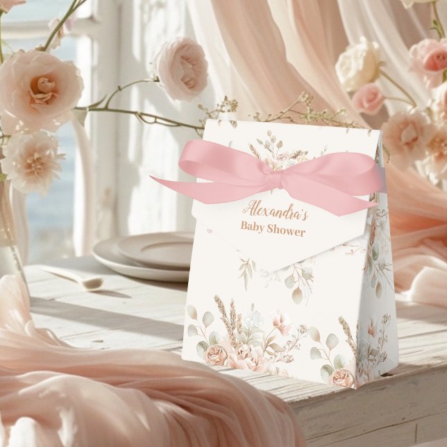 Wildflower Boho Baby Shower Favour Box (Creator Uploaded)