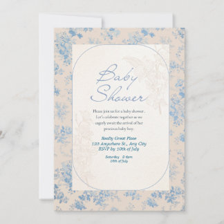 Wildflower Boho Baby Shower Invitation
