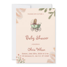 Wildflower Boho Baby Shower Invitation