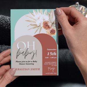 Wildflower Boho Baby Shower Invite - Gender Neutra
