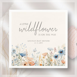 Wildflower Boho Baby Shower Napkin