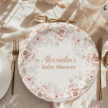 Wildflower Boho Baby Shower Paper Plate<br><div class="desc">Add a touch of natural beauty and bohemian charm to your baby shower with the Wildflower Boho Baby Shower Paper Plates. Adorned with vibrant wildflowers and rustic accents, these paper plates are perfect for serving delicious treats while enhancing the aesthetic of your celebration. Boho Chic Design: Featuring a whimsical pattern...</div>