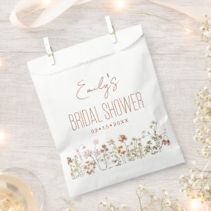Wildflower Boho Bridal Shower In Bloom Garden Favour Bags