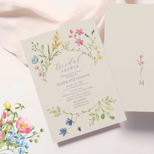 Wildflower Boho Bridal Shower  Invitation (Creator Uploaded)