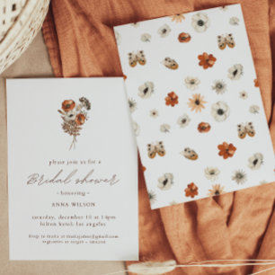 Wildflower Boho Bridal Shower  Invitation