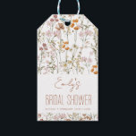 Wildflower Boho Bridal Shower Watercolor In Bloom Gift Tags<br><div class="desc">Looking for the perfect gift tag to add a special touch to your bridal shower gift? Our Wildflower Bridal Shower Gift Tag is the perfect choice! Featuring delicate illustrations of colourful wildflowers and a charming handwritten message, this gift tag adds a touch of whimsy and beauty to any present. Made...</div>