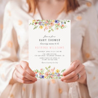 Wildflower Boho Field Gender Neutral Baby Shower