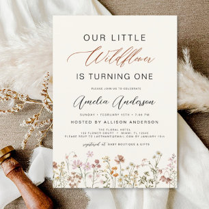 Wildflower Boho First 1st Birthday Garden