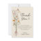 Wildflower Boho Floral Baby Shower Thank You Card