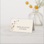 Wildflower Boho Food Buffet Cards<br><div class="desc">Elevate your wedding reception with our beautifully designed folded food buffet cards from the 'Earth Tone Boho Wildflowers Wedding' collection. Featuring a warm, earthy palette of tan, brown, rust, terracotta, and burnt orange, these cards effortlessly blend with your bohemian-inspired décor. Delicate wildflowers, dried grasses, and soft botanical accents create a...</div>
