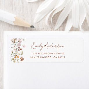 Wildflower Boho In Bloom Garden Return Address