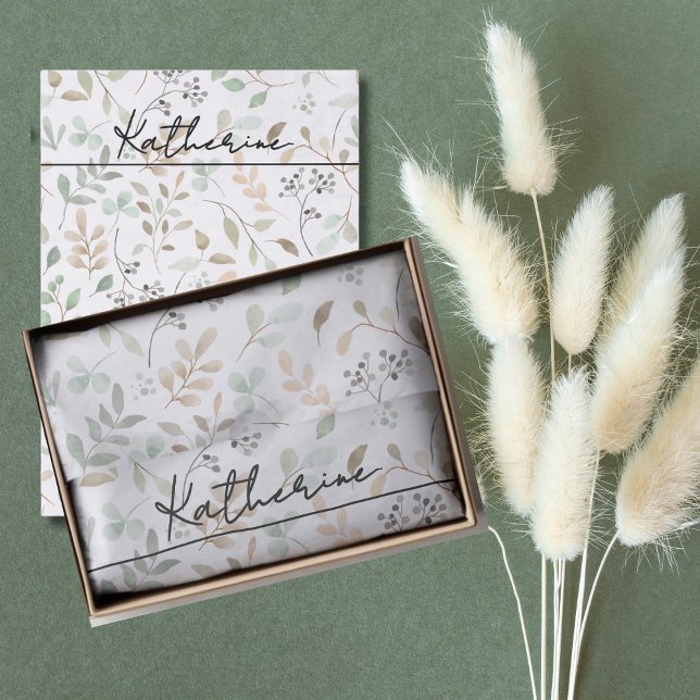 Wildflower Boho Name Tissue Paper (Creator Uploaded)