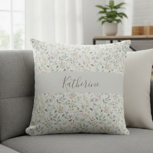Wildflower Boho Personalized Cushion
