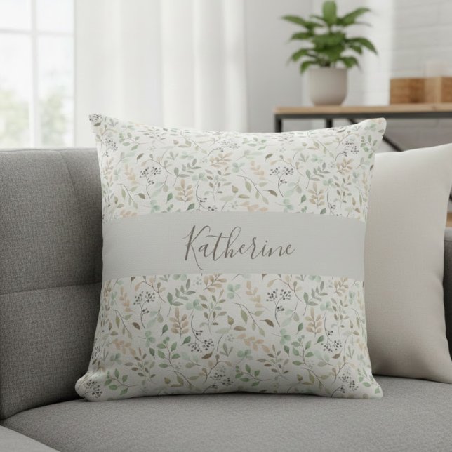 Wildflower Boho Personalized Cushion (Creator Uploaded)