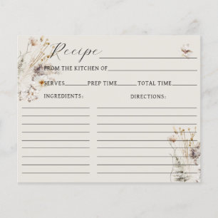 Wildflower Boho Rustic Bridal Shower Recipe